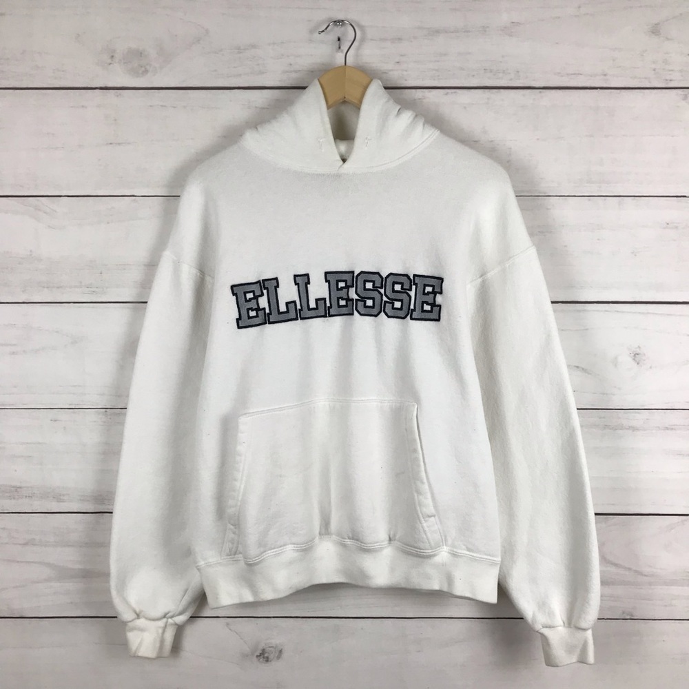 Vintage 1980s Ellesse Embroidered Hoodie
